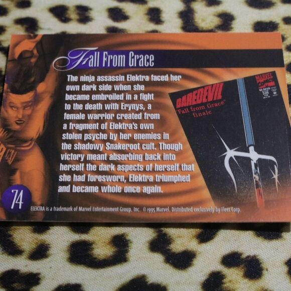 Elektra #74 Marvel Card - Picture 2 of 2